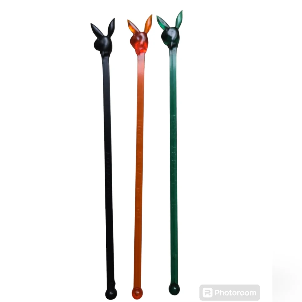 SET OF 3 PLAYBOY DRINK STIRRERS